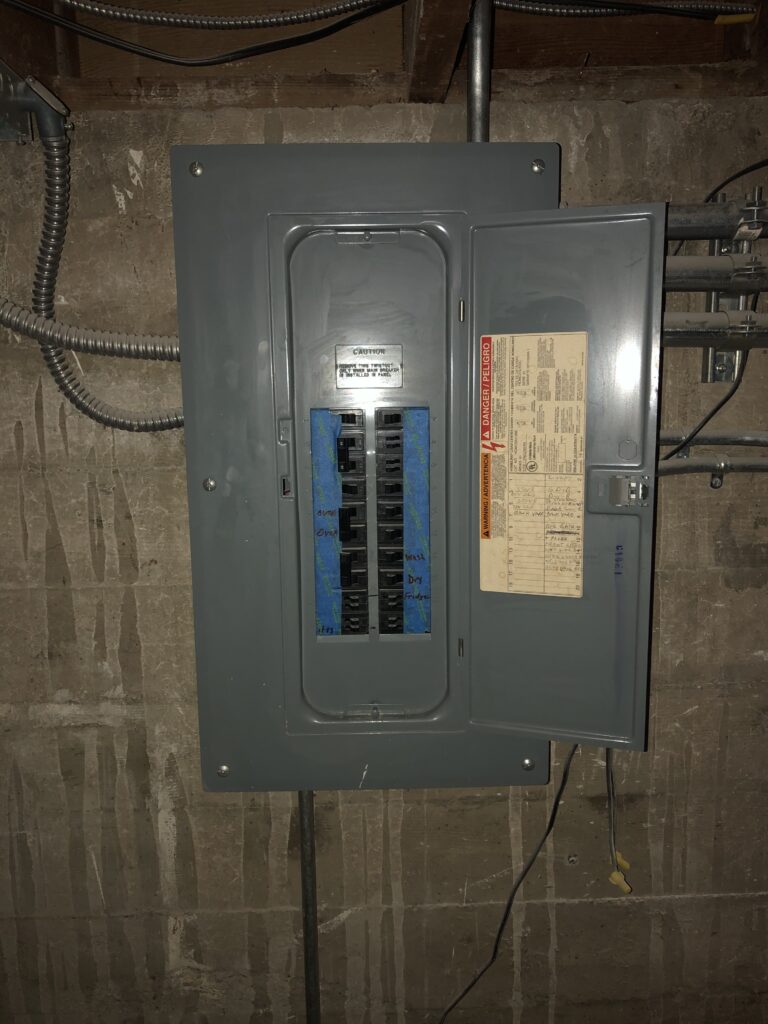 The fusebox in a commercial restaurant