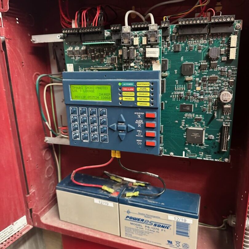 Fire Alarm Panel Open